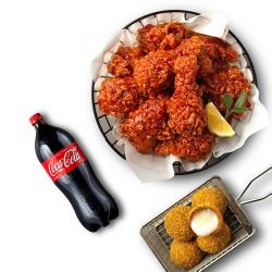 BHC 양념 + 치즈볼 + 콜라1.25L
