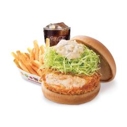새우카츠버거세트