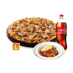 우리고구마 피자(오리지널)L+NEW 치즈볼로네즈 스파게티+콜라1.25L