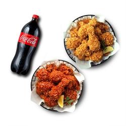BHC 후라이드치킨 + 양념치킨 + 콜라1.25L