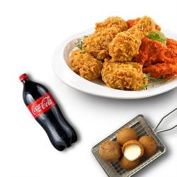 BHC 후라이드반/앙념반 + 치즈볼 + 콜라1.25L