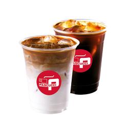 아이스 아메리카노(R)+아이스 카페라떼(R)